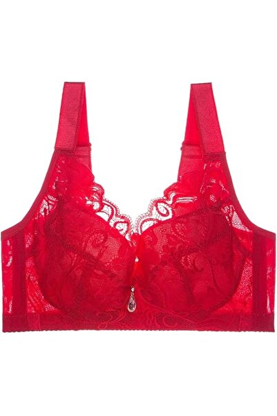 Margoun Front Closure Push Up Lace Bra, Wire-Free, Wide Strap (MGB04)
