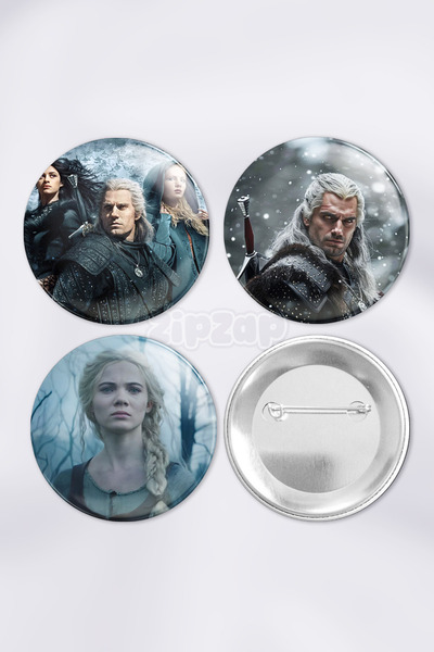 ZipZap مجموعة شارات زينة للحقائب من سلسلة ذا ويتشر جيرالت يينيفير (3 قطع)