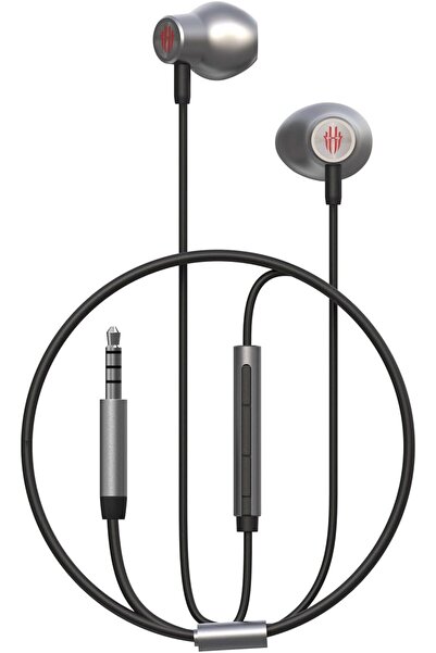 REDMAGIC 3.5mm Gaming Earphones, In-Ear Wired Headphones with Inline Controls, Silver