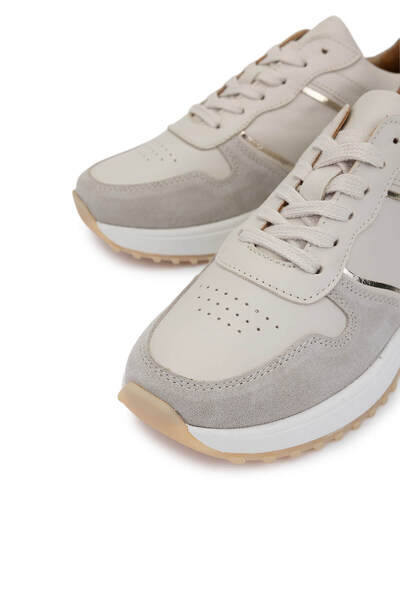 Tamer Tanca Kadın Hakiki Deri Bej Süet Sneakers & Spor Ayakkabı