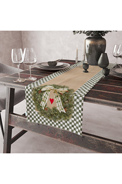 milroma Коледна покривка за маса с кадифена текстура, 40x140 cm