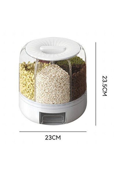 zola Rotating kitchen organizer, 6 compartments, 360° rotation, 1l capacity, 23.5x23 cm