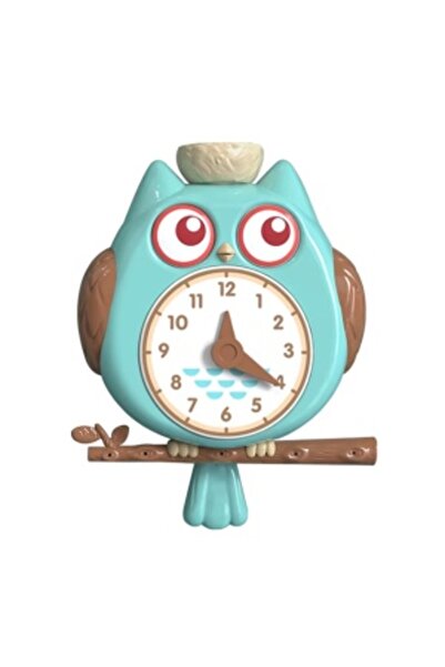 CREATIVE Bath Toy Owl with Clock, for children 2 years+, with suction cups, plastic, 18.5 x 25 x 7 cm, orange