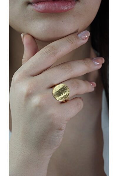 İdeal Sarraf 22 Ayar Çeyrek Altınlı Yüzük