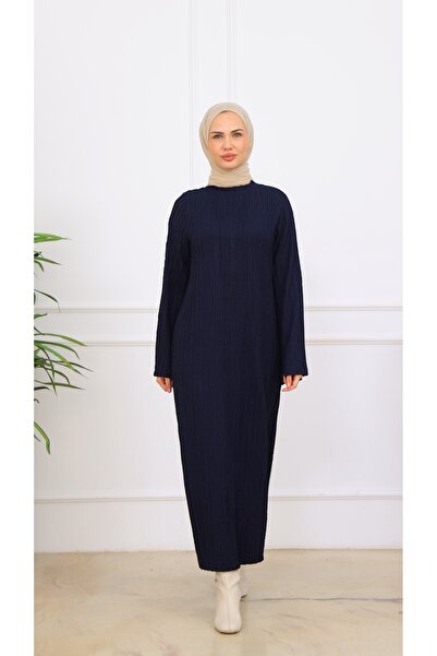 ARJİN MODA Hijab Knitted Sweater Dress - with Belt Gift