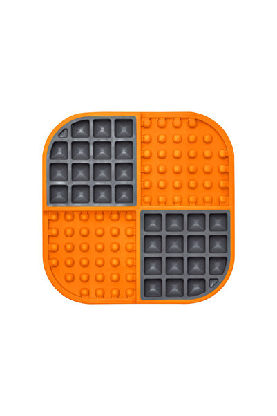 LickiMat Dog Feeder Dog Slomo Orange polypropylene TPR