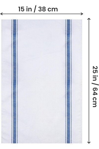 Utopia Towels Blue Kitchen Towels 12-Pack, 100% Cotton, 15 x 25 in