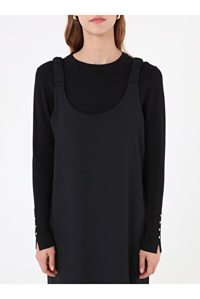 Benin Hijab Dress - Black -