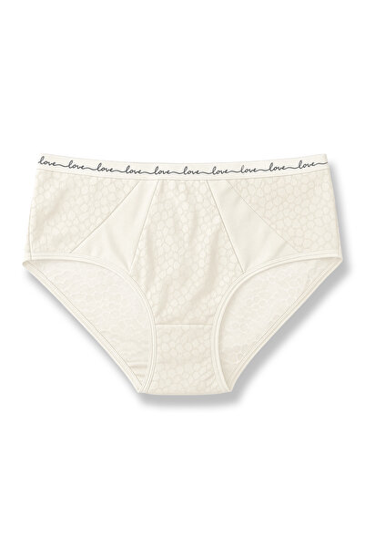 HNX Chiloți pentru femei talie înaltă cu detaliu din tul din dantelă leopard și elastic LOVE