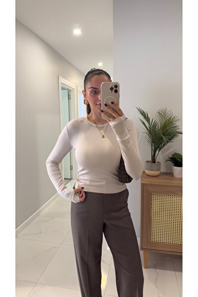 BİRCANÇİL Newa Stone Finger Detailed Blouse