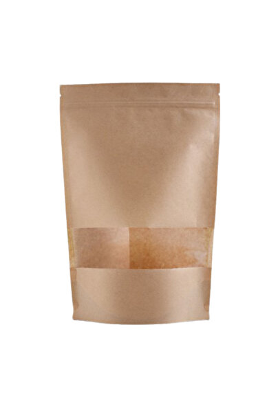 MSG PACKAGING Set 100 Pungi tip stand-up pouch cu fereastra si fermoar ziploc...