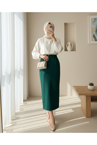 MissRunin İthal Krep Kalem Etek