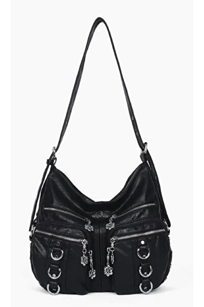 Guja 25Yg582 Women's Multi-Compartment Soft Leather Bag