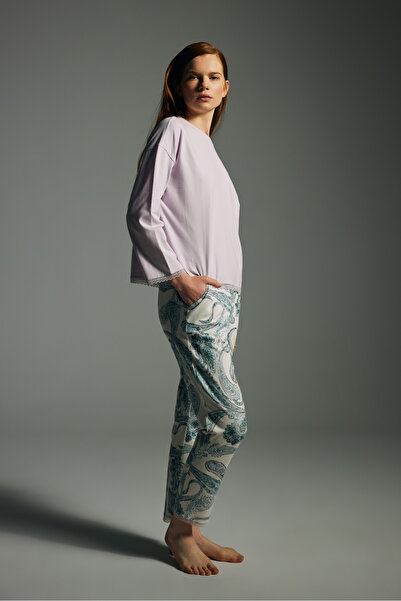 Hays Kadın Pamuklu Uzun Kollu Pijama Takımı