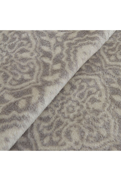 Karaca Home Ansel Double Acrylic Blanket Light Gray