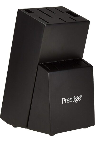 Prestige 15-Piece Stainless Steel Knife Set - Japanese Blades, Dishwasher Safe, PR52114 (Black)