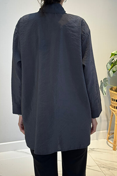 Ceremony Τονίκ με μακριά τσέπη με κουμπιά μπροστά 6148 Ανθρακίτη