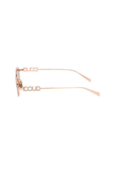 Gucci GG 1802S 003 55 Kadın Geometrik Rose Gold Metal Güneş Gözlüğü