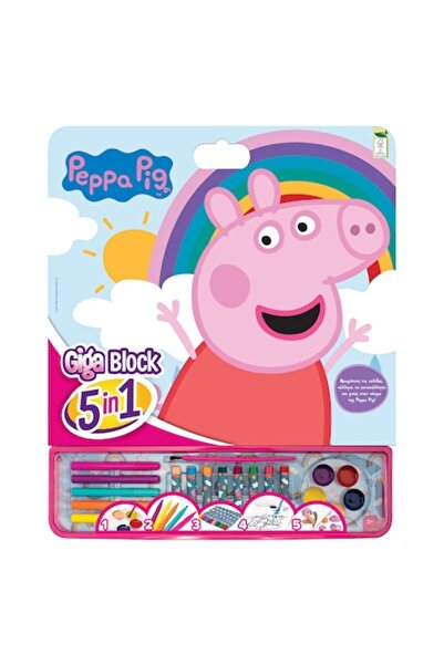 As Set de desen Art 5 în 1 - Giga Block, Purcelușa Peppa