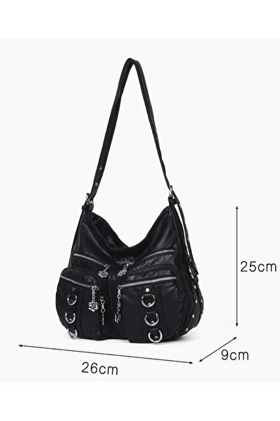 Guja 25Yg582 Women's Multi-Compartment Soft Leather Bag