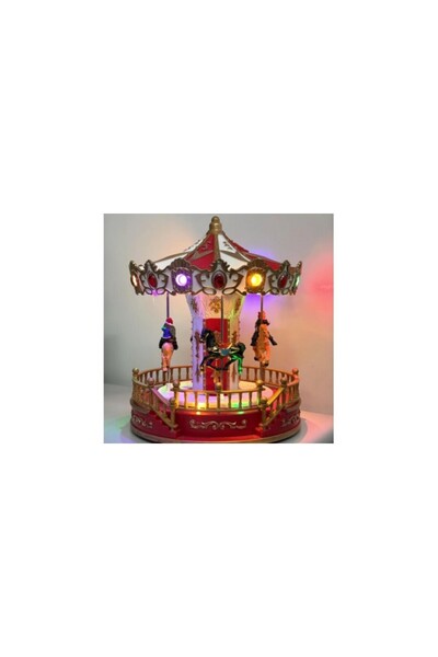 Aca Carusel Premium Mare - Muzical, Luminos și Animat (USB sau Baterii)
