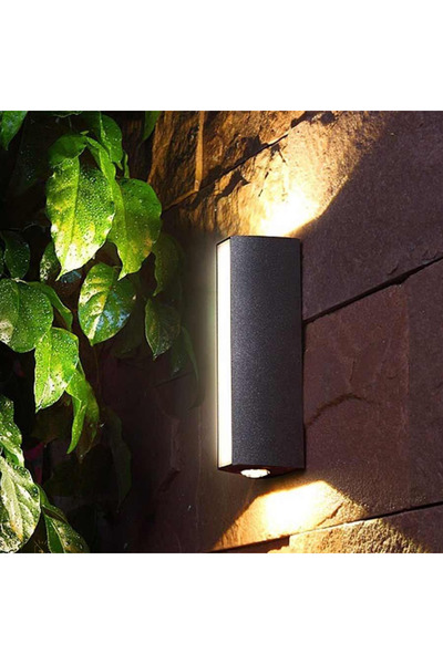 Hummer ابليك خارجي اضاءة 3 اتجاهات 22 سم بلاستيك عرض 5سم للاستعمال الخارجي لشرفات المنزل والحوش