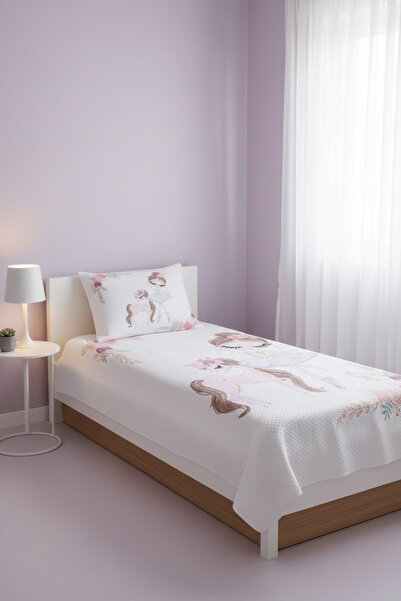 milroma طقم بيكيه للأطفال بنقشة راقصة الباليه والحصان