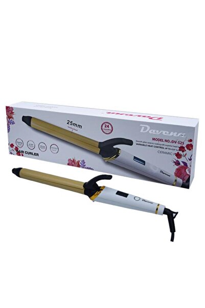 Davena مجعد شعر بقوة 55 واط مع شاشة عرض رقمية مقاس 25 ملم 450 فهرنهايت - دافي...