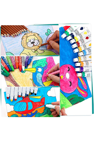 OEM Painting and coloring set with watercolors, colored pencils, paints, 139 pieces