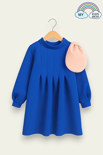 My Kids Wear Kız Çocuk Şık Dökümlü Doğum Günü Elbisesi 3-10 Yaş 12236