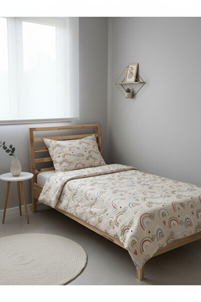 milroma Cheerful Children's Pique with Rainbow Pattern