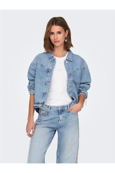 ONLY Jachetă pentru femei ONLSUNSET LS RHINESTONE RED DNM O15342631-4689249