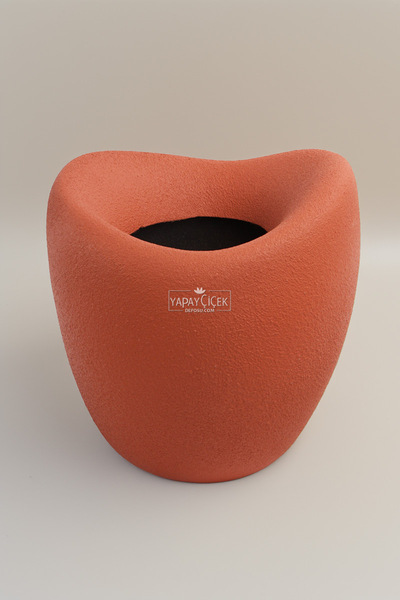 Yapay Çiçek Deposu Саксия от фиброкамък „Щраус“ модел 43 см теракота