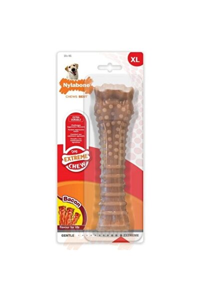 Nylabone Jucărie de mestecat pentru câini Dura Chew Bacon, mărimea XL, nailon