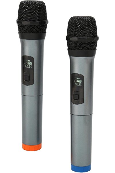 HYX Duel Professional UHF Dual Wireless Karaoke Microphone System (6.35mm Jack, 50-60 ft)