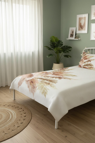 milroma Natural Floral Patterned Children's Pique