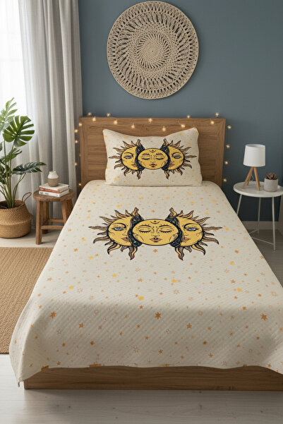 milroma Sun and Moon Patterned Children's Pique Set