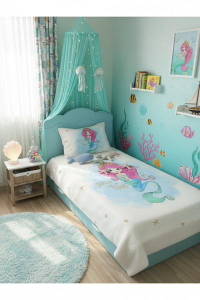 milroma Mermaid Magical Children's Pique Set