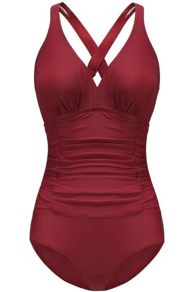 OEM Women's swimsuit, burgundy XL