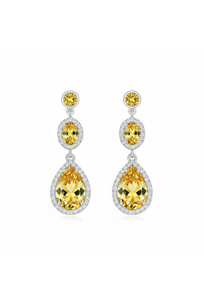 Silveranka 925 Ayar Gümüş Kristal Elegance Küpe
