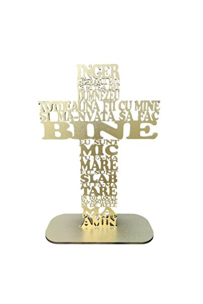 T&M Personalizare Wooden cross with prayer "Angel, my little angel" - HDF 4mm...