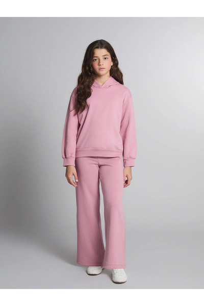 LC Waikiki Lcw Kids Lilac Hooded Girls Tracksuit Set