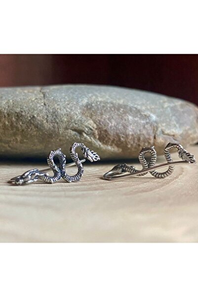 Viking Dragon Design Interlocking S+ Quality 316L Stainless Steel Non-Tarnish Earrings Pair