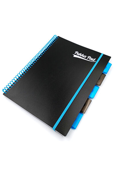 Other Caiet spiralat Pukka Pad, albastru neon, 200k/80g, A4, 3089S-PPN