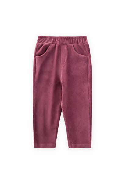 Cigit Fitilli Kadife Pantolon 1-8 Yaş Mürdüm