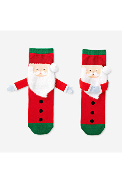 Flying Tiger Copenhagen El Ele Tutuşan Noel Baba Çorap 36/38