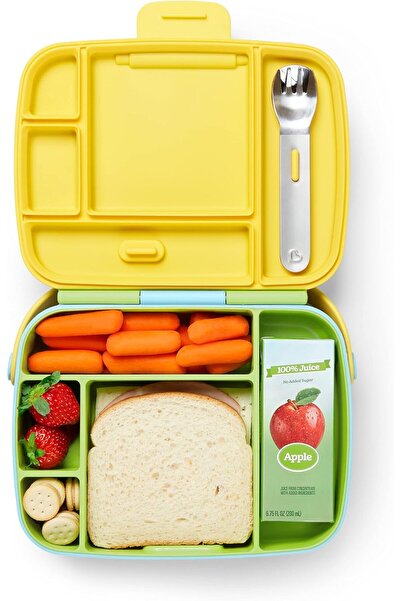 Munchkin صندوق غداء بينتو للأطفال الصغار، أخضر، من الفولاذ المقاوم للصدأ