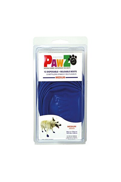 Pawz Boots Dog 12 Units Blue Size M
