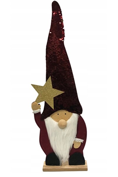 Other Figurină Moș Crăciun cu stea roșie, 63 cm