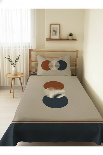 milroma Colorful Geometric Patterned Children's Pique Shirt